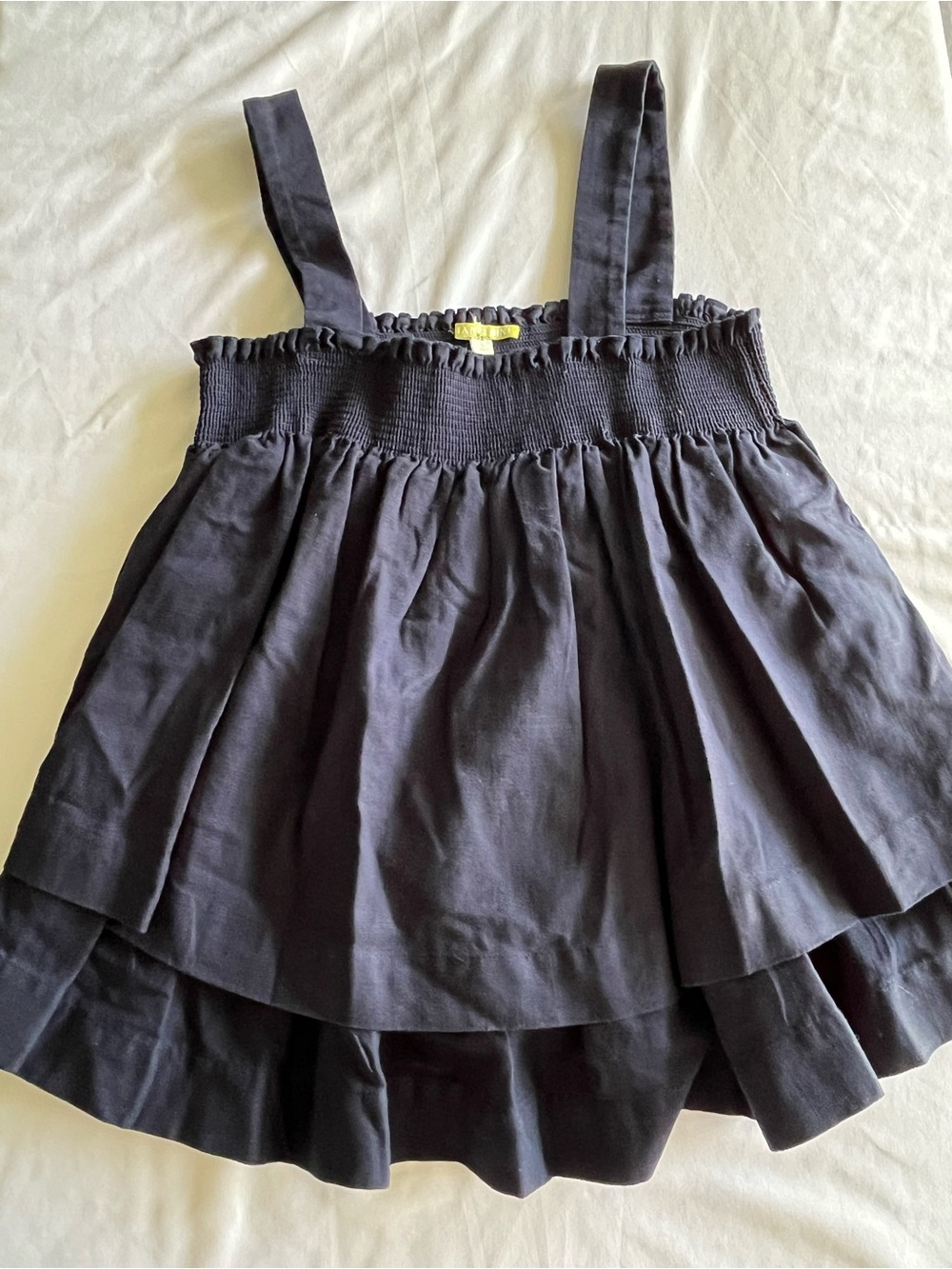 Gianni Binni Smocked Tiered Tank Top Large